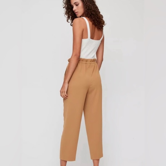 Wilfred Tan High-Waisted Pants - Picture 3 of 7